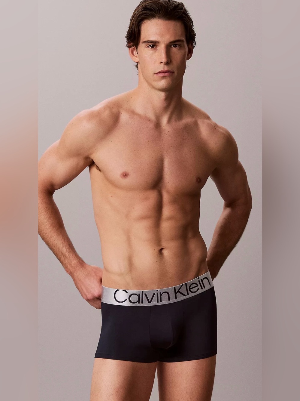 Calvin Klein  Men Microfiber Stretch steel low rise trunks dark blue/ navy new